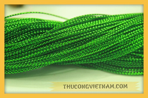 Dây kim tuyến bó màu xanh lá